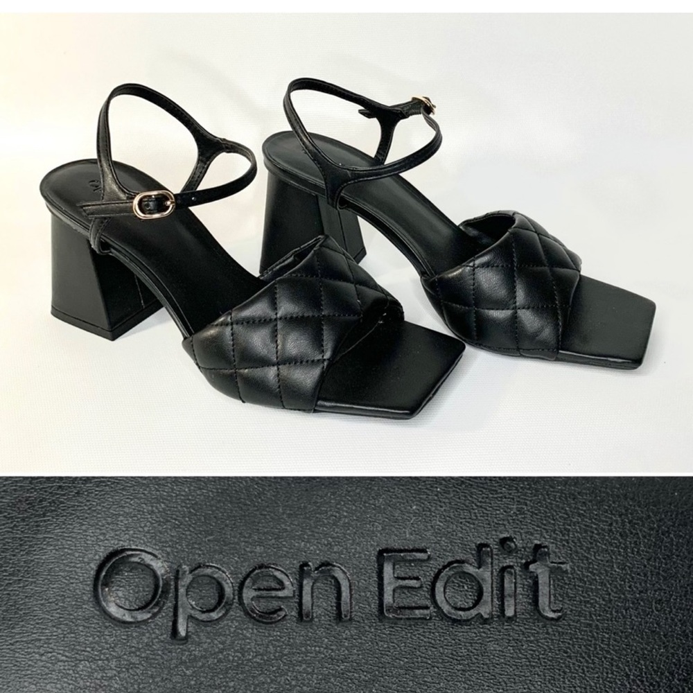 Open Edit Austyn quilted sandal, size 7 pre-owned in great condition. - no box
